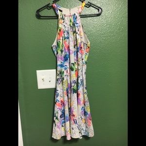 Express floral neon dress